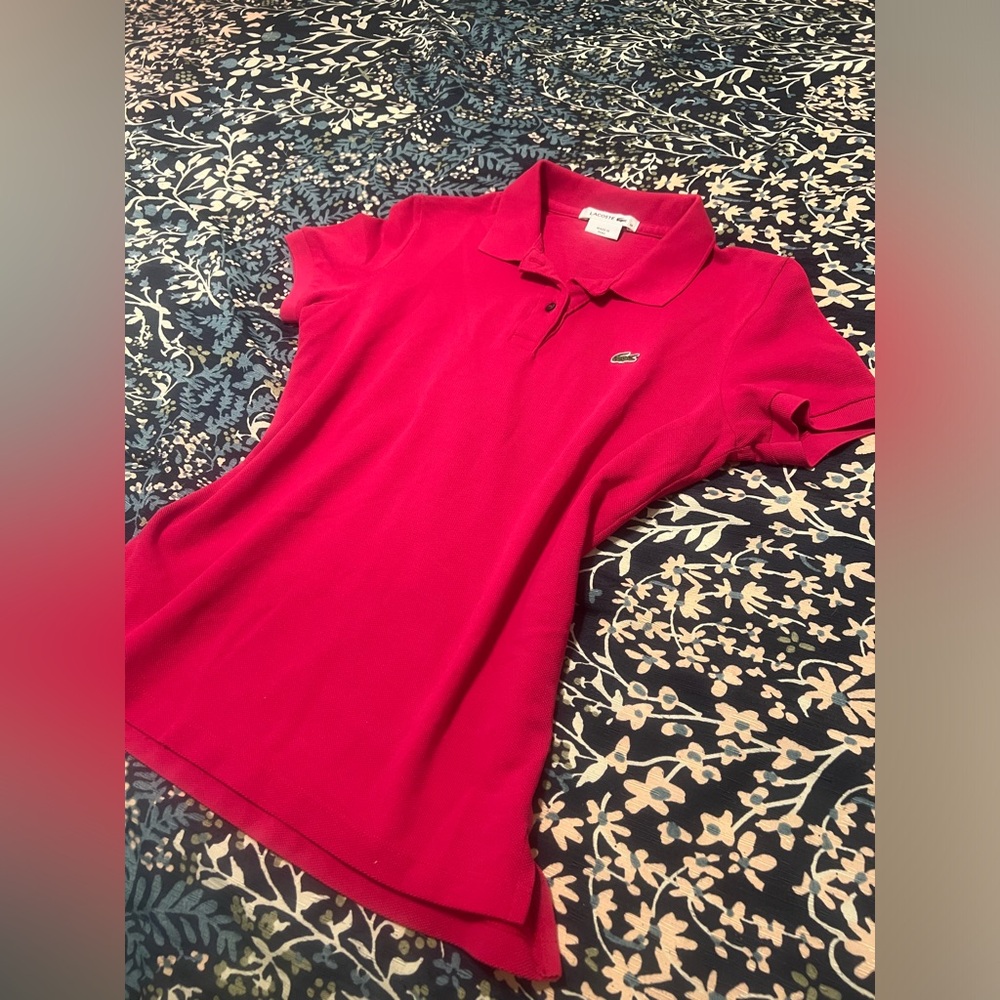 Lacoste Fuchsia Polo Shirt